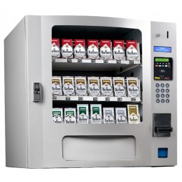 Seaga SM24S Countertop 24 Select Cigarette/Laundry Vending Machine with Coin Bill Silver